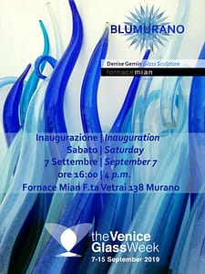 BluMurano The Venice Glass Week 2019