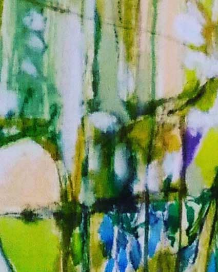 spring in town Denise Gemin 
Olio su tavola cm.60x80 | Oil painting cm.60x80 2017
detail 01